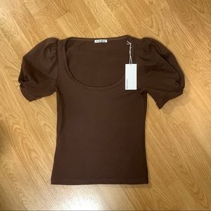 Reformation Frances knit top